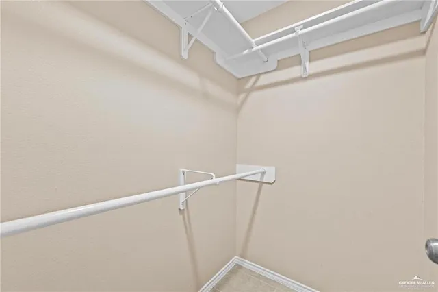a view of small space with racks on the wall