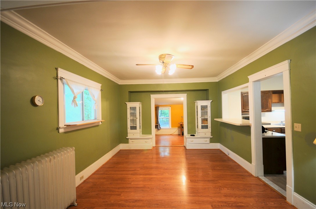 1416 Dill Road Cleveland, OH 44121 - Photo 6 of 29 Dining Room with Built ins and hard wood floors