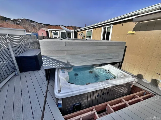 a view of a house with a kitchen