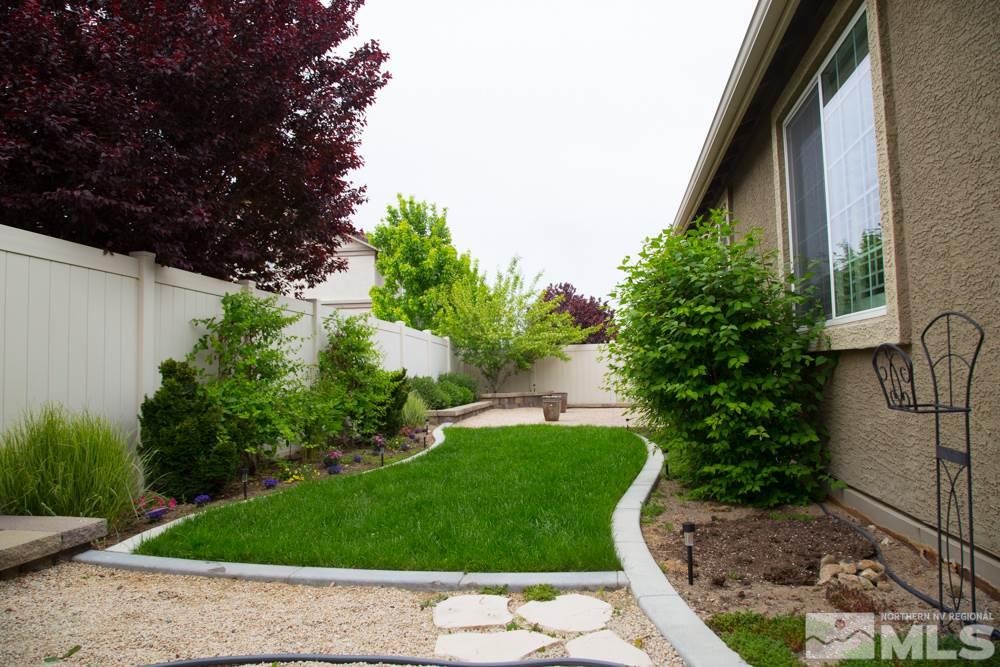 11061 Colton Drive Reno, NV 89521 - Photo 22 of 24 a view of backyard with potted plants and large tree