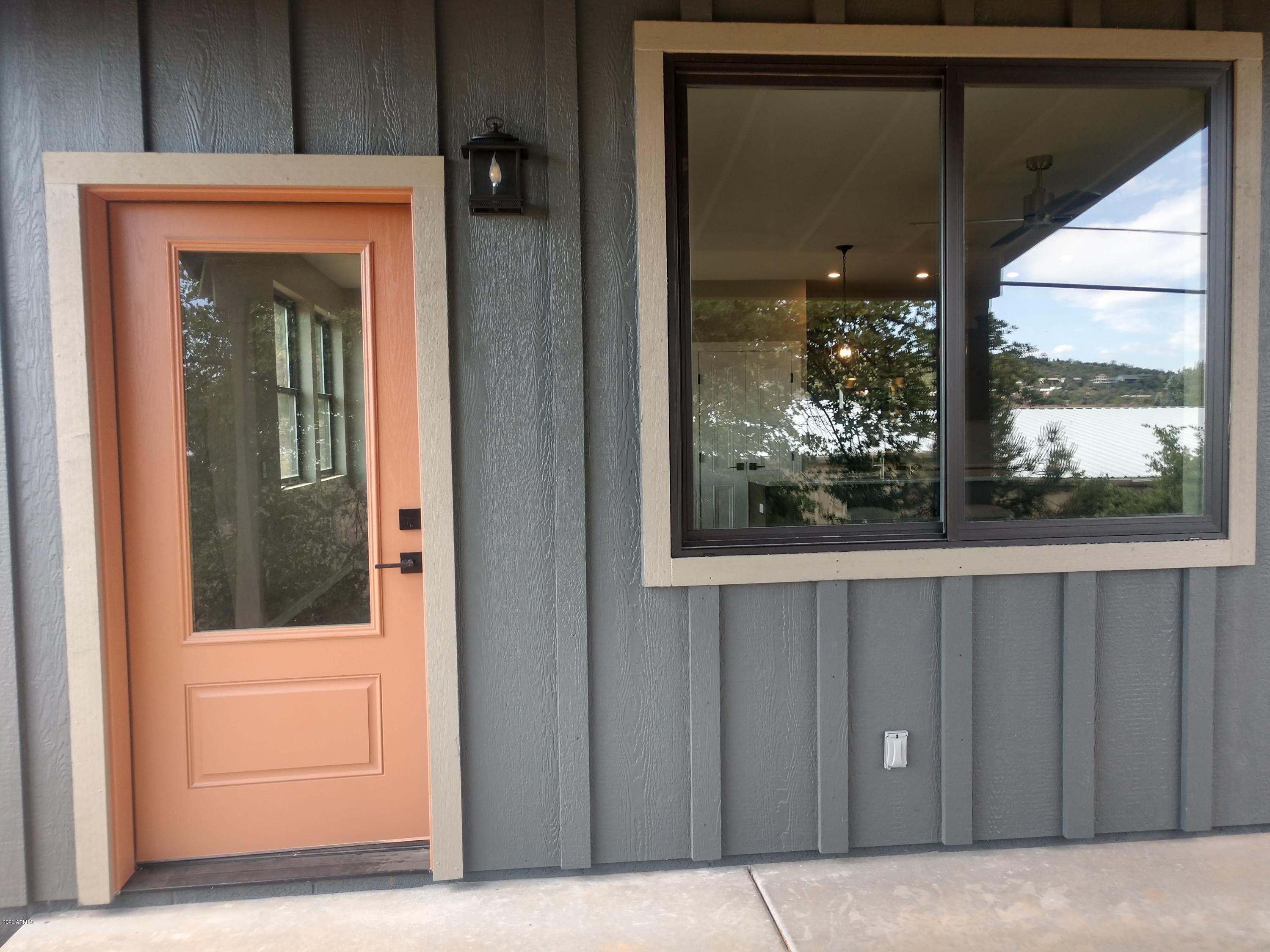 Back covered porch entry