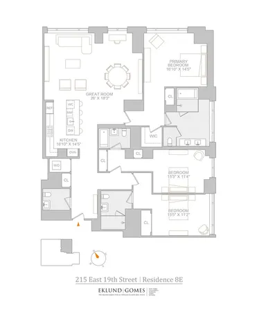 $5,495,000 | 215 East 19th Street, Unit 8E | Gramercy