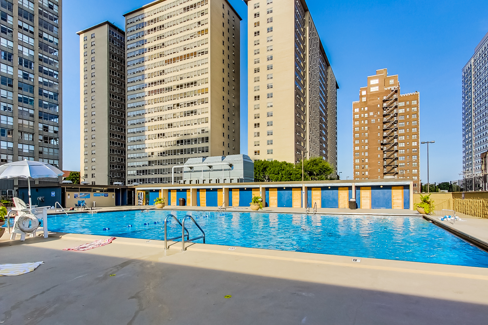 655 West Irving Park Road, Unit 606 Chicago, IL 60613 - Photo 23 of 28 a view of swimming pool with outdoor seating