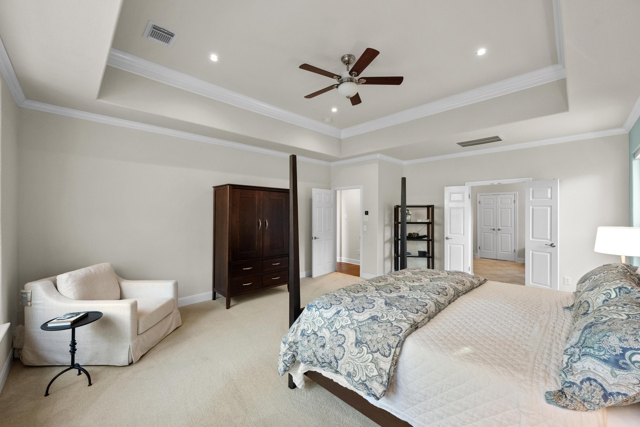 3713 Soledad Court Austin, TX 78732 - Photo 16 of 40 a bedroom with a bed and closet