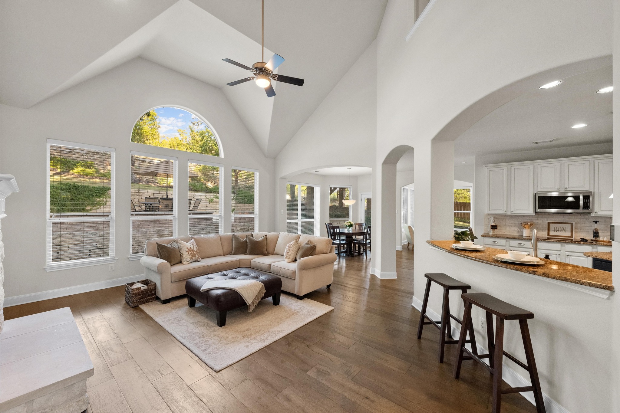 3713 Soledad Court Austin, TX 78732 - Photo 6 of 40 a living room with furniture and a large window