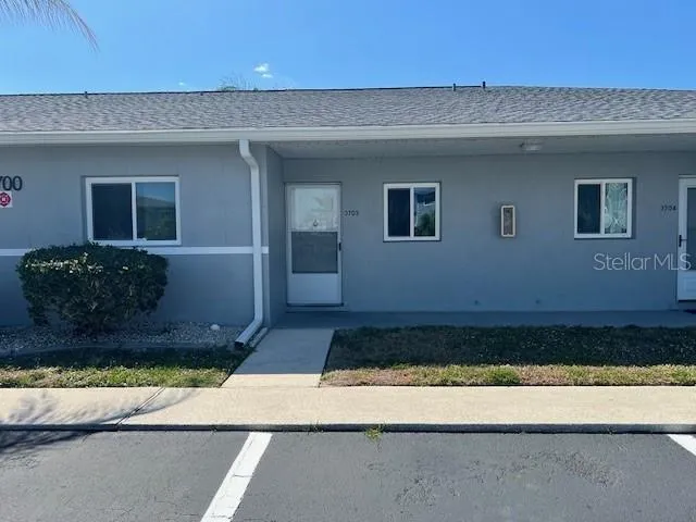 a front view of a house