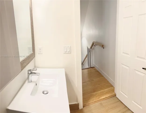 a bathroom with a sink