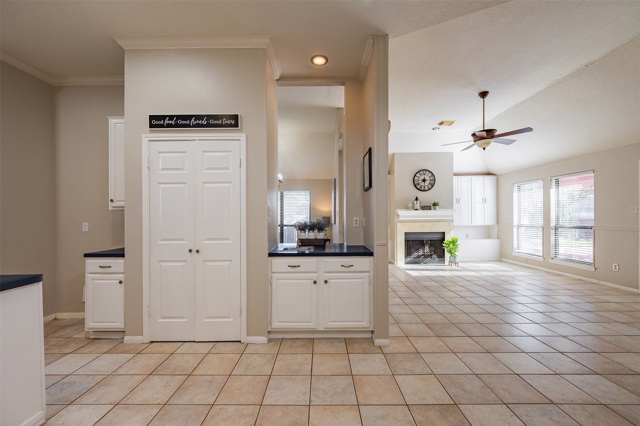 13623 Bonilla Lane Houston, TX 77083 - Photo 12 of 34 a view of a kitchen with microwave and refrigerator