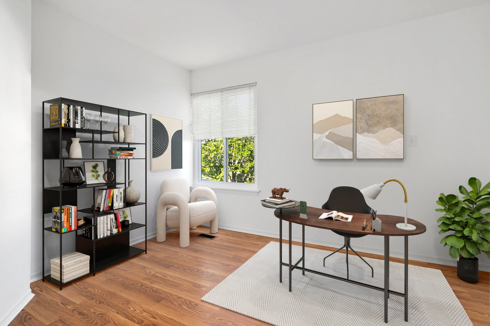 35 Buckingham Lane Buffalo Grove, IL 60089 - Photo 13 of 18 a work room with furniture and book shelf