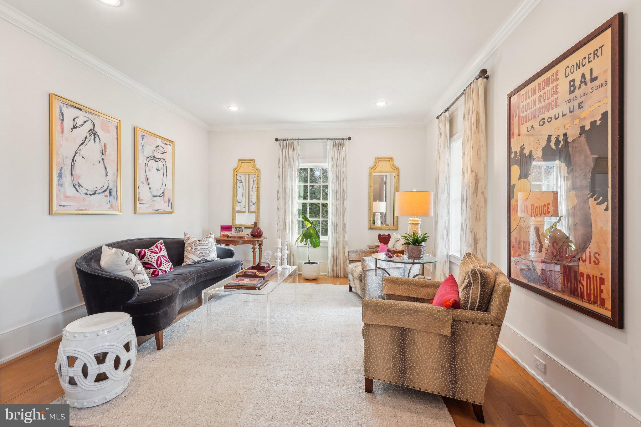 111 Steeplechase Road Devon, PA 19333 - Photo 9 of 77 a living room with furniture and large windows