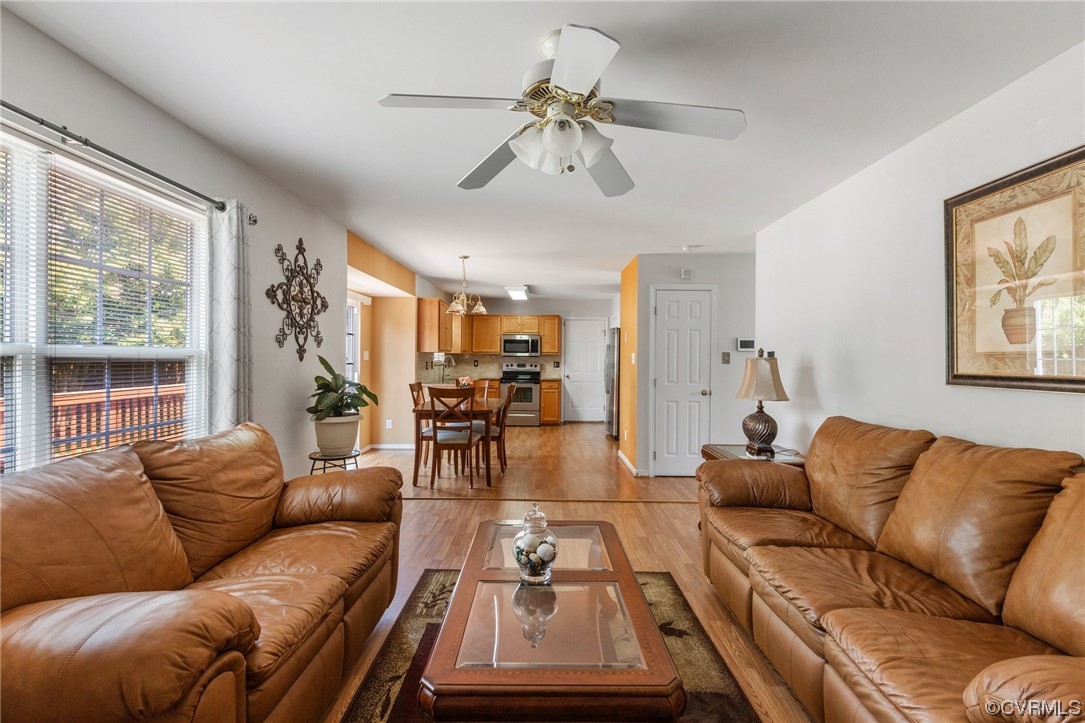 6708 Gills Gate Court Chesterfield, VA 23832 - Photo 17 of 34 a living room with furniture and a large window