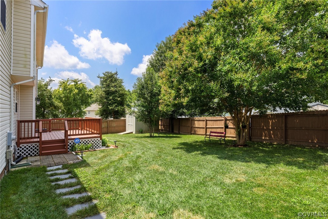6708 Gills Gate Court Chesterfield, VA 23832 - Photo 30 of 34 a view of a backyard with sitting area