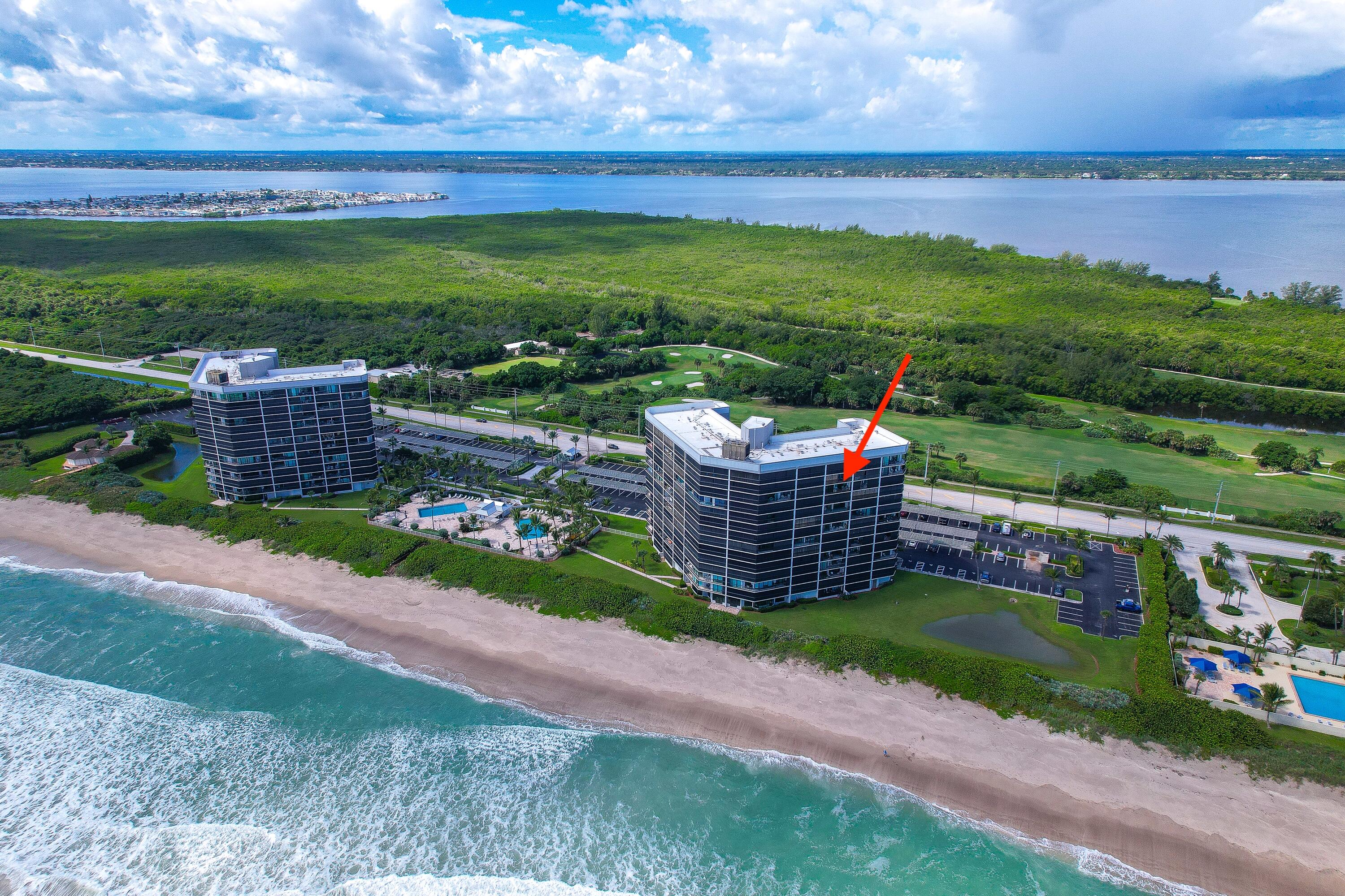 8800 South Ocean Drive, Unit 1102 Jensen Beach, FL 34957 - Photo 33 of 39 a view of a terrace with a garden