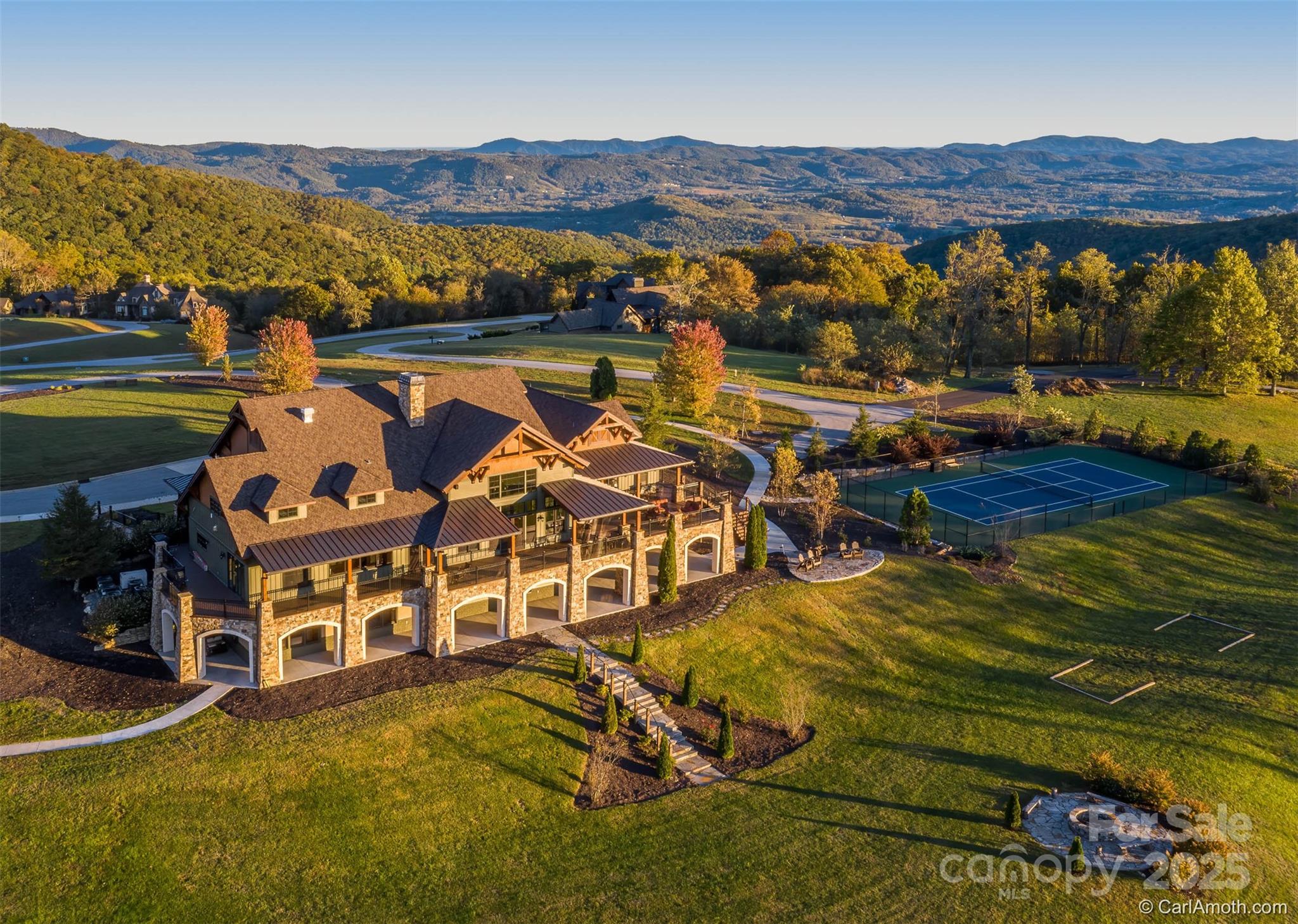 475 Dancing Bear Drive Hendersonville, NC 28792 - Photo 19 of 29 an aerial view of residential houses and outdoor space