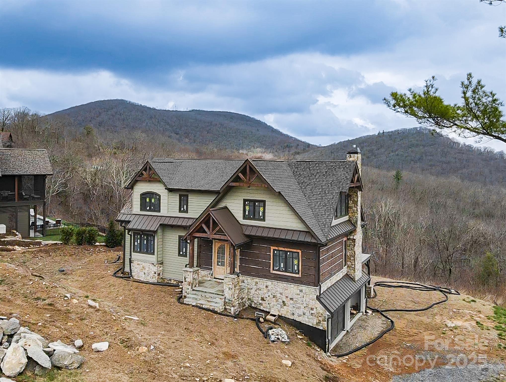 475 Dancing Bear Drive Hendersonville, NC 28792 - Photo 29 of 29 an aerial view of a house with a yard