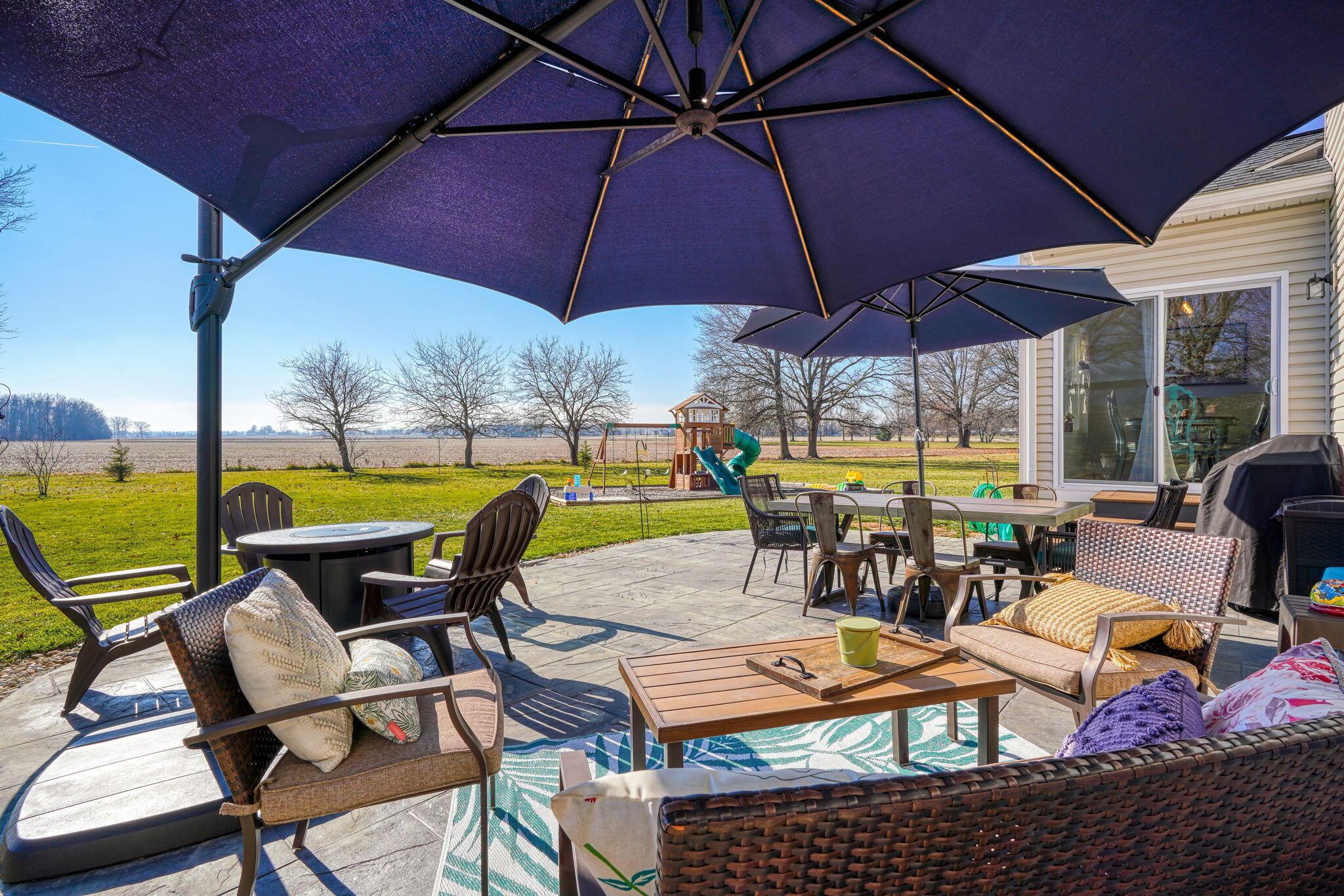 8050 Kilbourne Road Sunbury, OH 43074 - Photo 42 of 56 Patio Overlooks Farmland