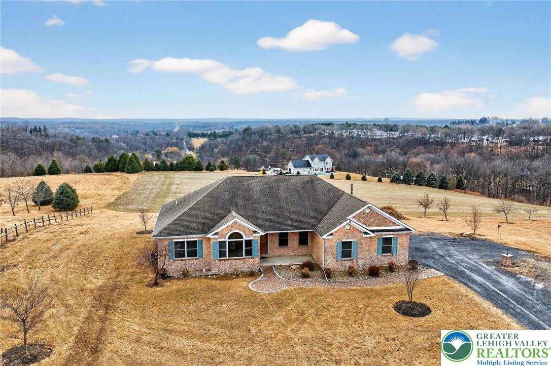3338 Spring Valley Road Slatington, PA 18080 - Photo 6 of 53 an aerial view of a house with a yard