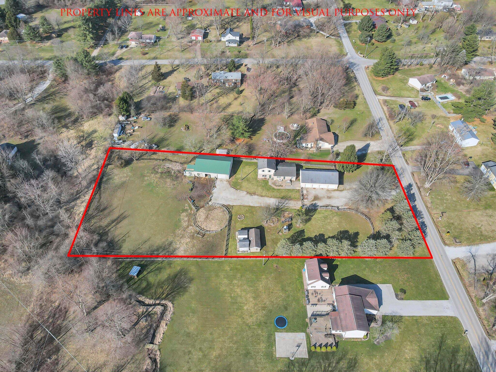 5225 Deeds Road Southwest Pataskala, OH 43062 - Photo 7 of 43 Aerial w/property lines