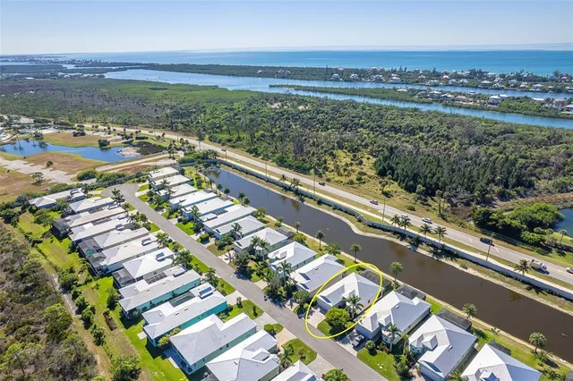 a view of a lake with a big yard