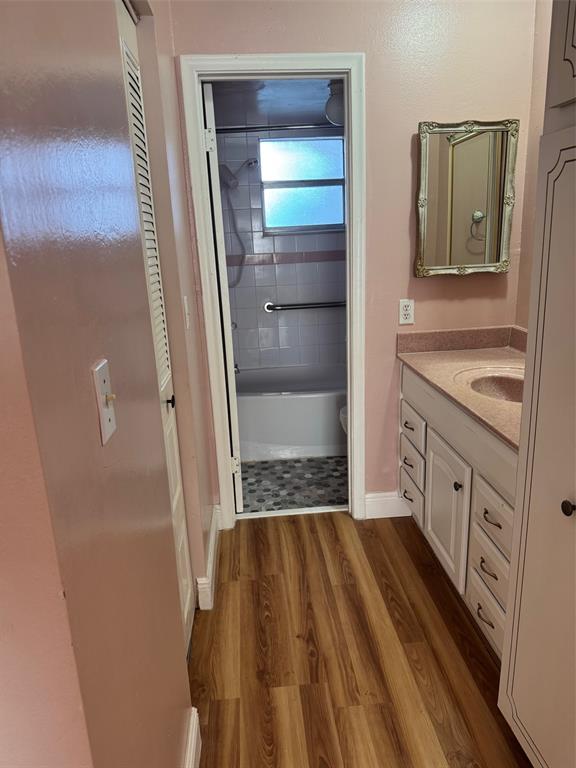 3774 Inverrary Boulevard, Unit 106P Lauderhill, FL 33319 - Photo 19 of 29 a bathroom with a shower and a sink