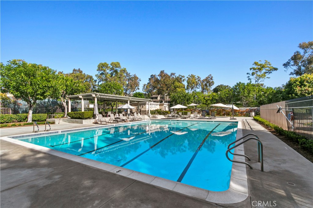 51 Rainbow Irvine, CA 92603 - Photo 21 of 25 a view of a swimming pool with a patio