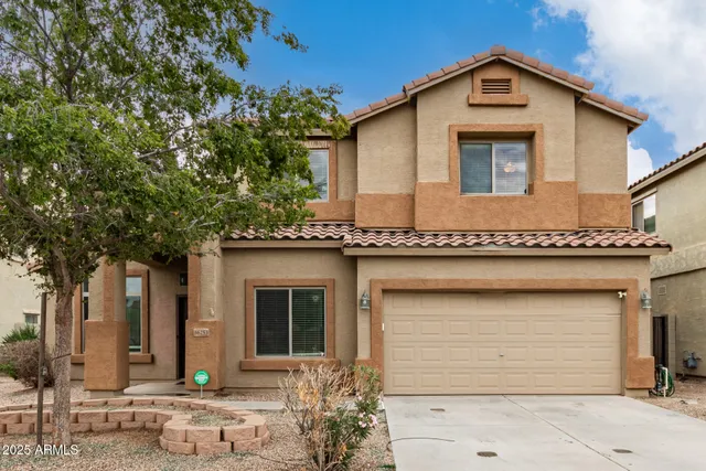 a front view of a house