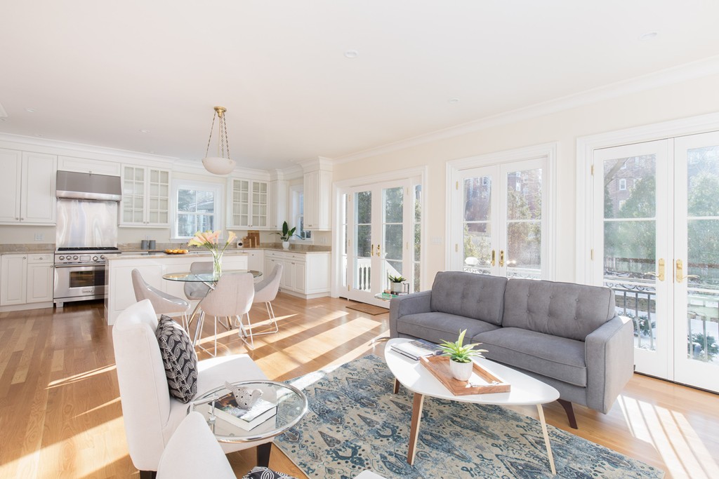 26 Parker Street Cambridge, MA 02138 - Photo 6 of 29 a living room with furniture and a large window