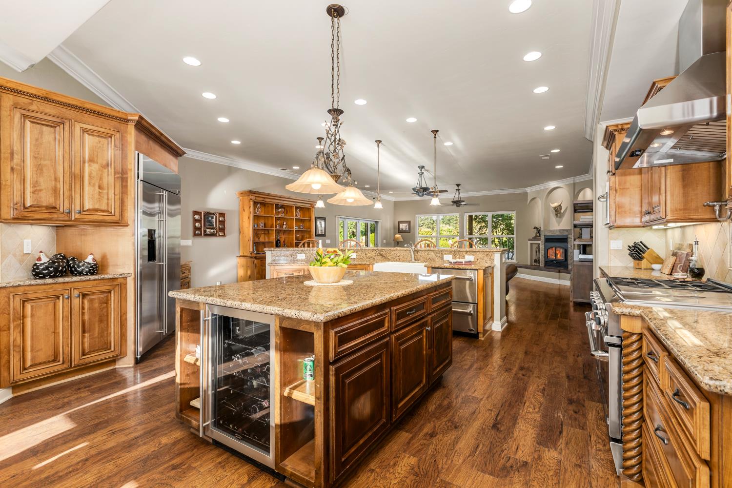 20945 Bear Hollow Road Grass Valley, CA 95949 - Photo 6 of 82 a kitchen with stainless steel appliances granite countertop a stove and a sink