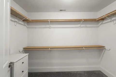 a close view of closet