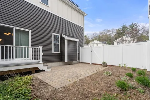 a backyard of a house