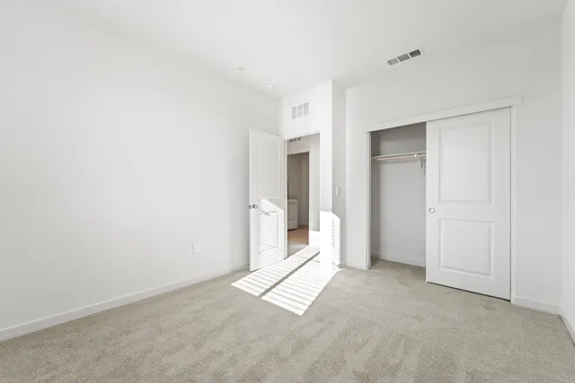 an aerial view of a backyard