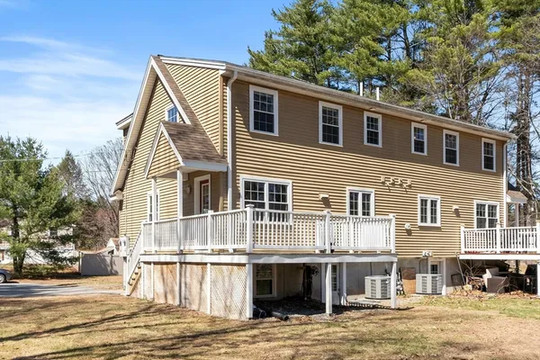a view of a house with a patio