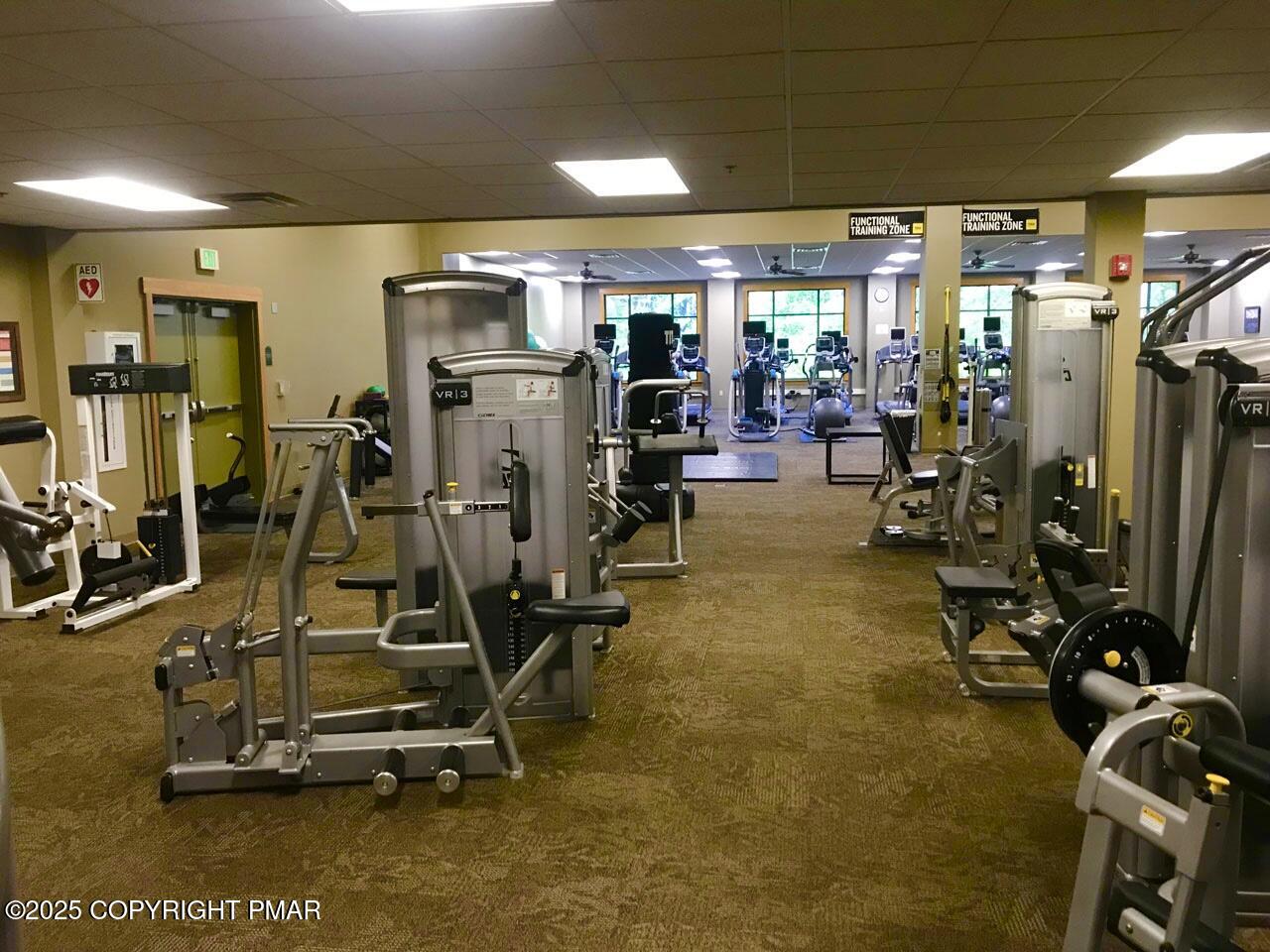 5187 Woodland Avenue Pocono Pines, PA 18350 - Photo 38 of 40 a view of a room with gym equipment