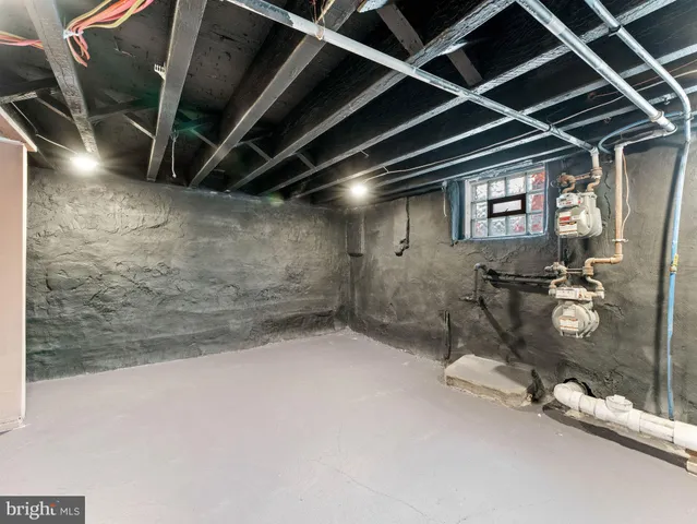 a view of room with garage