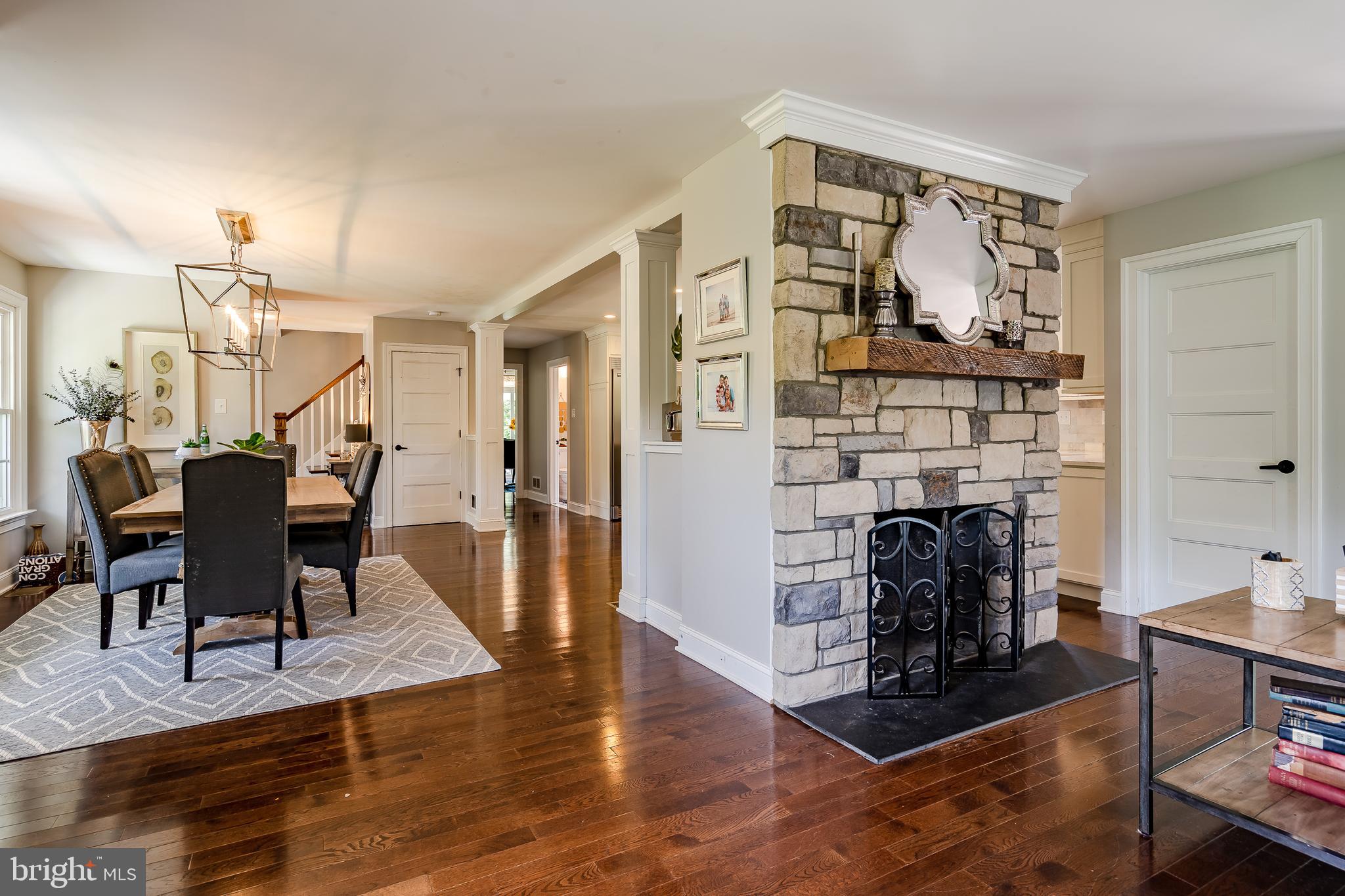 13 College View Road Malvern, PA 19355 - Photo 17 of 74 Stone fireplace