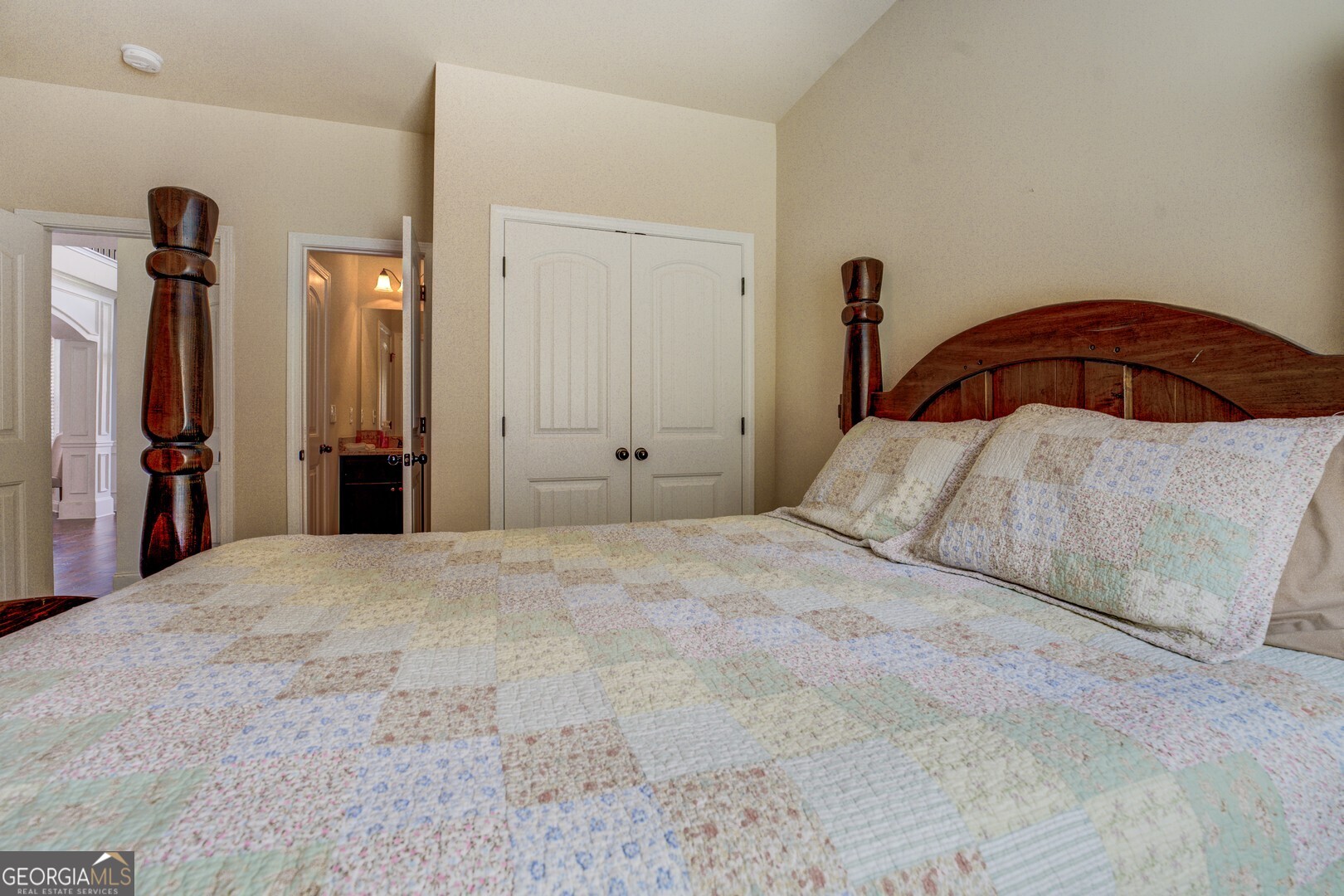 312 Relative Trail McDonough, GA 30253 - Photo 45 of 54 a bedroom with a bed and a closet