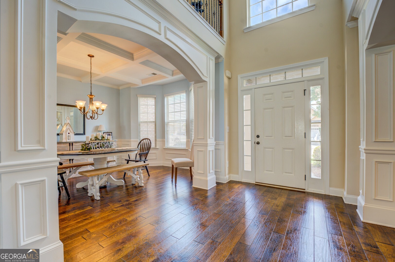 312 Relative Trail McDonough, GA 30253 - Photo 6 of 54 a lobby with furniture and wooden floor