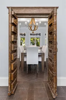 a bathroom with a bathtub and sink