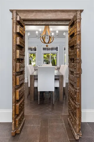 a bathroom with a bathtub and sink