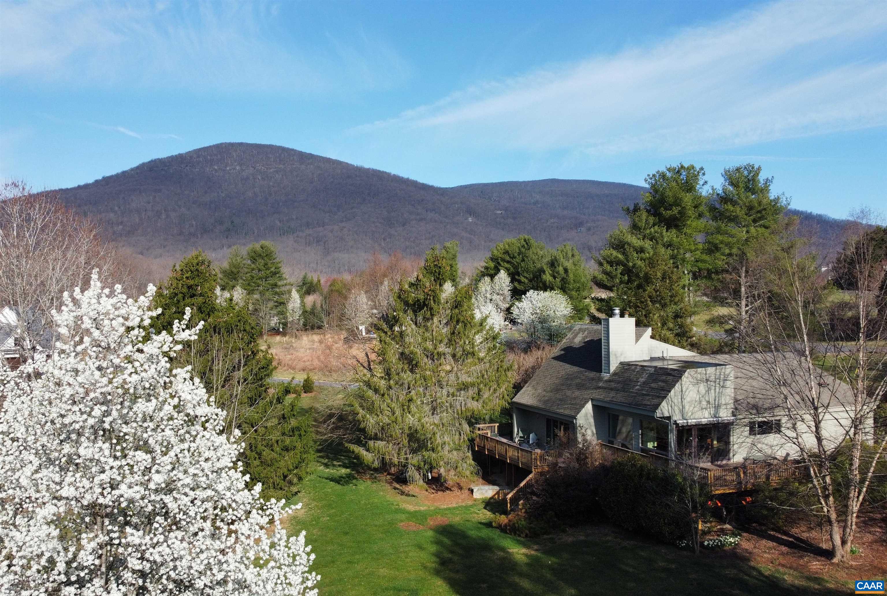 397 Rodes Valley Drive Nellysford, VA 22958 - Photo 1 of 46 a view of a house with a yard and a forest