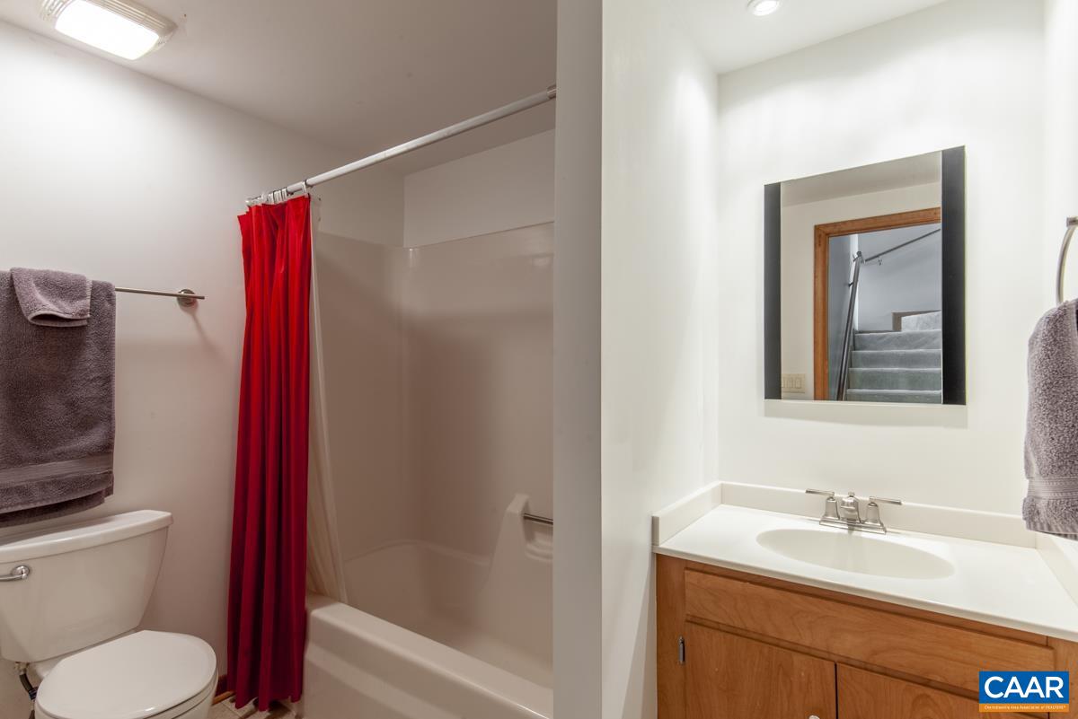 397 Rodes Valley Drive Nellysford, VA 22958 - Photo 31 of 46 a bathroom with a toilet sink vanity and shower