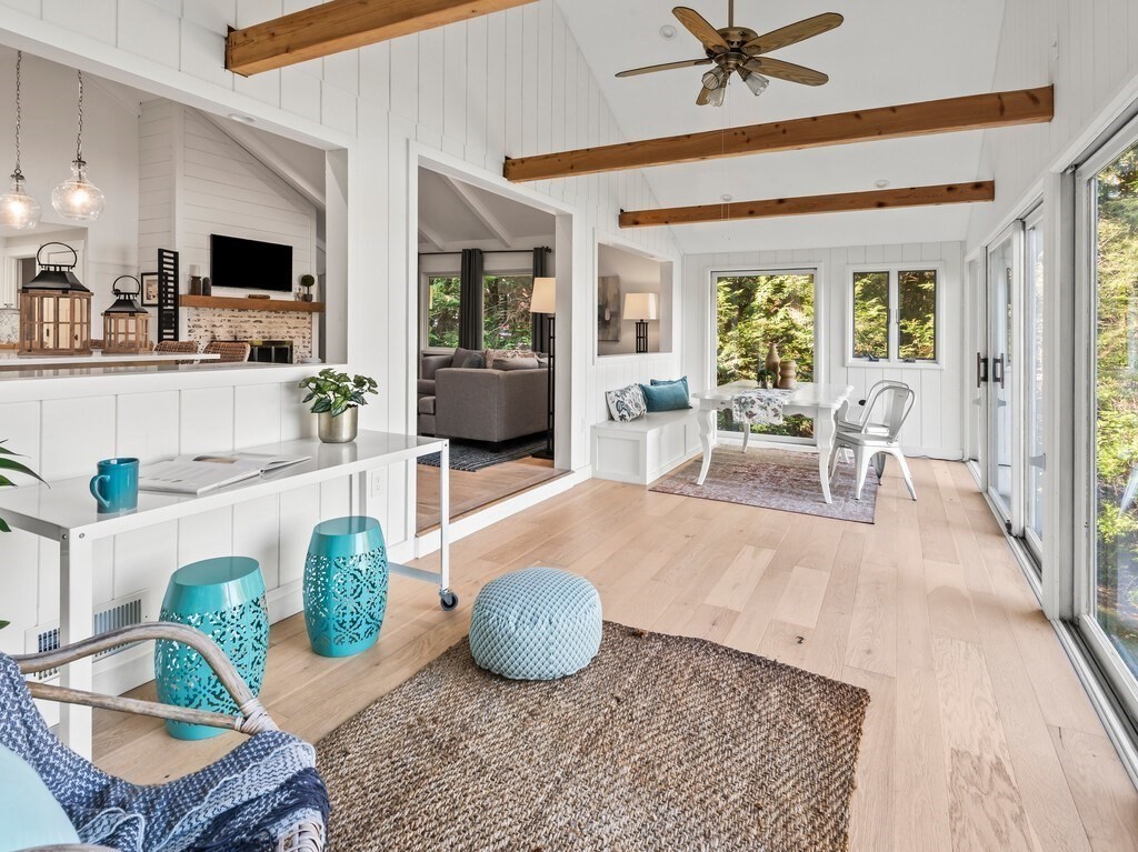 6 Winding Cove Road Ashburnham, MA 01430 - Photo 13 of 40 a living room with furniture and a wooden floor