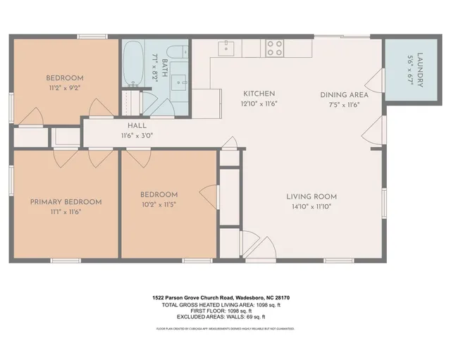 $200,000 | 1522 Parson Grove Church Road, Wadesboro, NC 28170