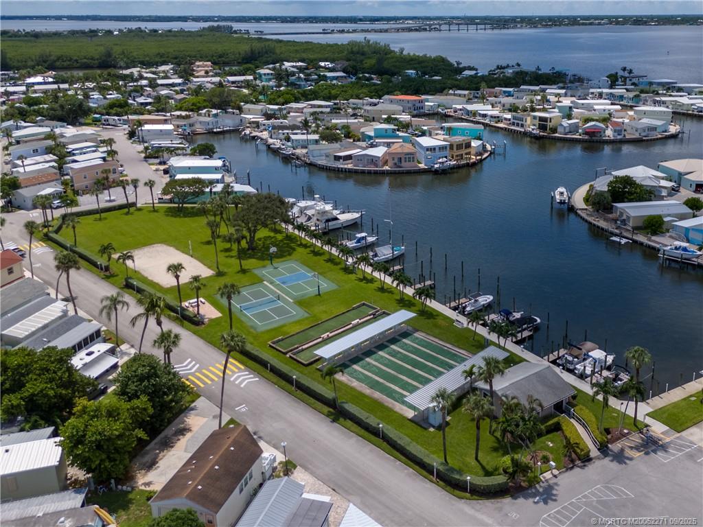 10701 South Ocean Drive, Unit 713 Jensen Beach, FL 34957 - Photo 24 of 39 an aerial view of a house with a ocean view