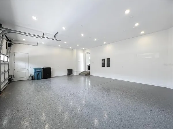 a view of a livingroom with a staircase