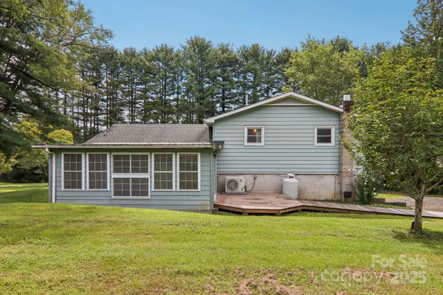 a house view with a garden space