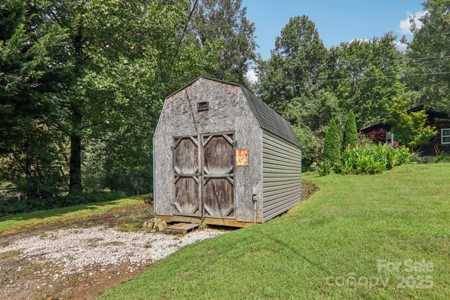 a garden view with a backyard