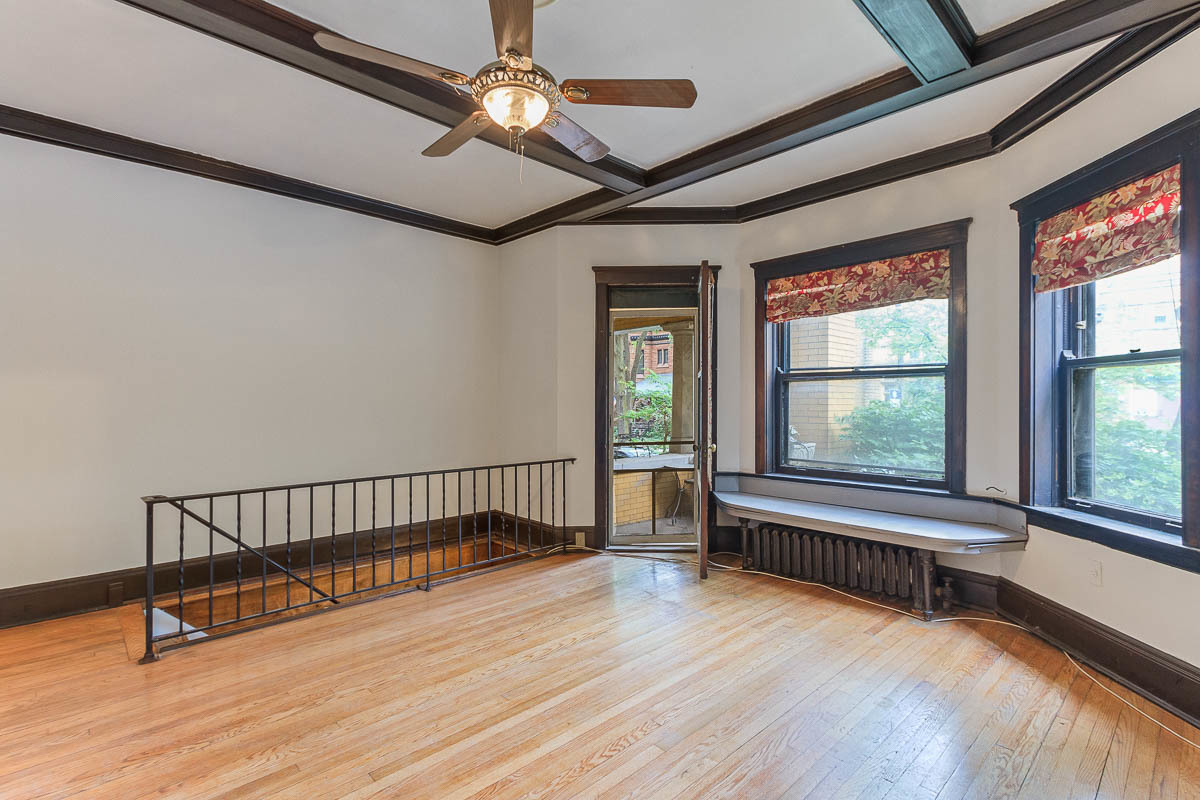 601 West Fullerton Avenue, Unit 1 Chicago, IL 60614 - Photo 6 of 25 a view of room with wooden floor and fan