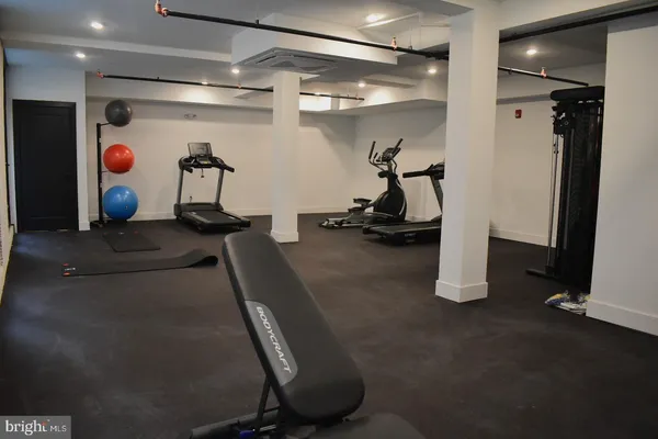 a view of gym