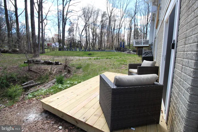 a view of an outdoor sitting space